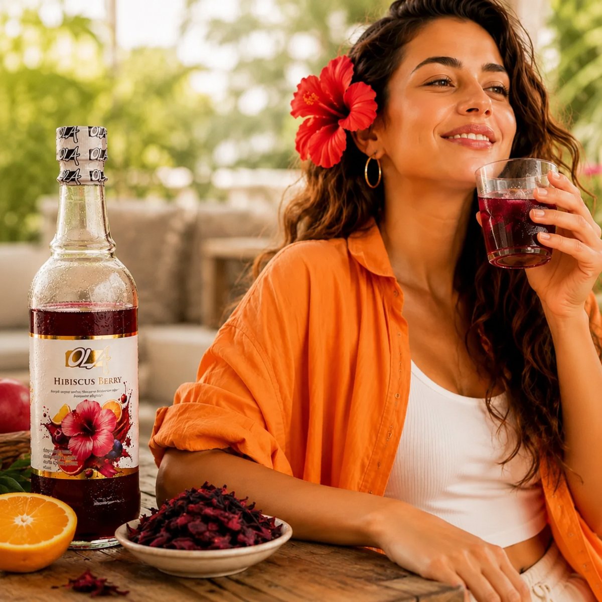Ways to serve hibiscus drinks at modern tables