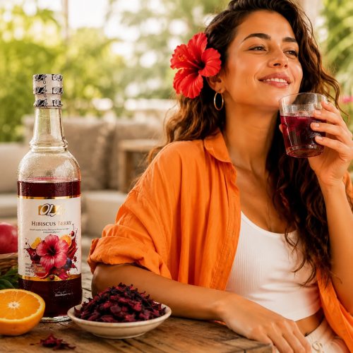 Ways to serve hibiscus drinks at modern tables